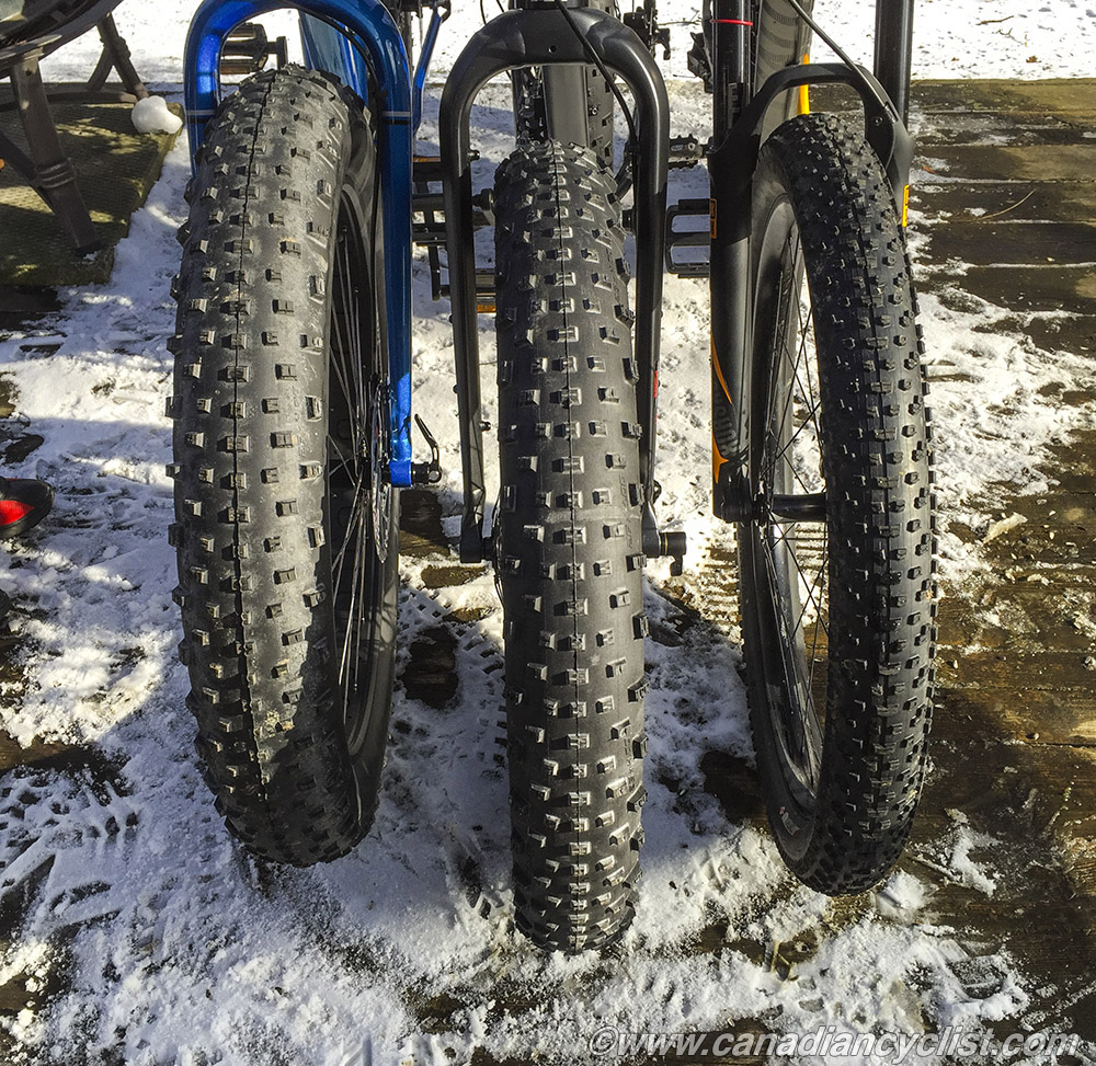 Skinny tires on fat on sale bike